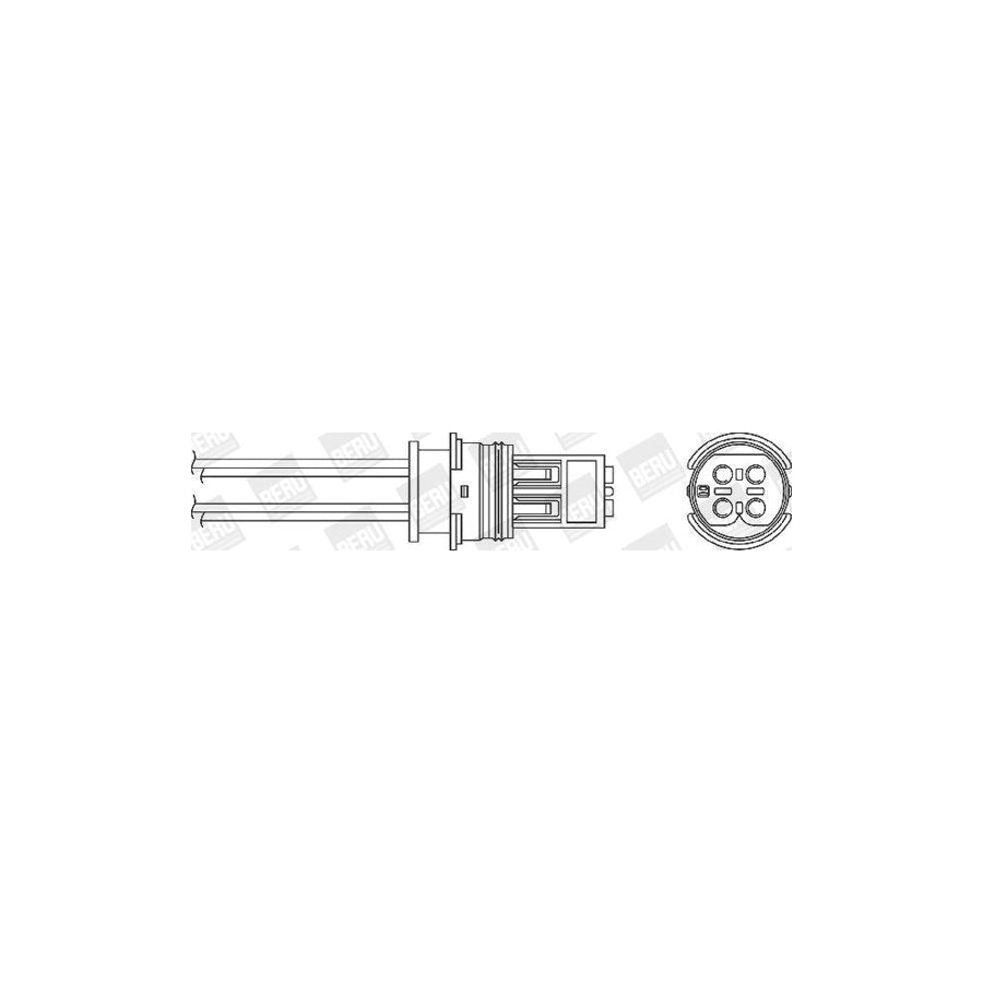 Beru OZH144 Lambda Sensor Suitable For Mercedes-Benz S-Class Saloon (W140)
