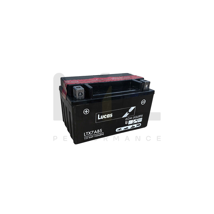 LTX7A-BS Lucas Motorbike Battery | Car Batteries UK | ML Performance Car Parts