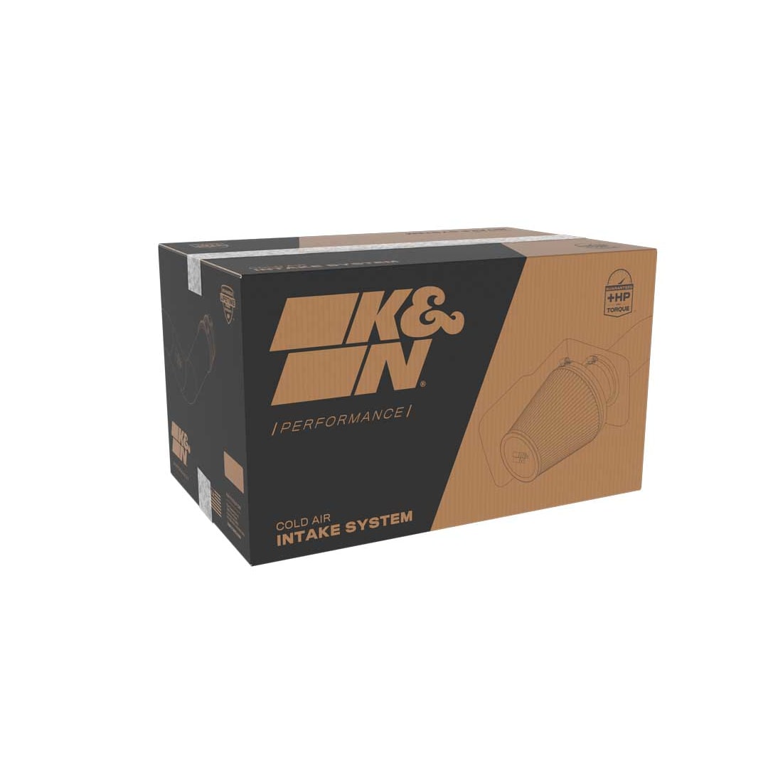 K&N 63-1594 Cold Air Intake System - High-flow Air Filter, Roto-mold Tube - RAM 1500 V6-3.6L F/I