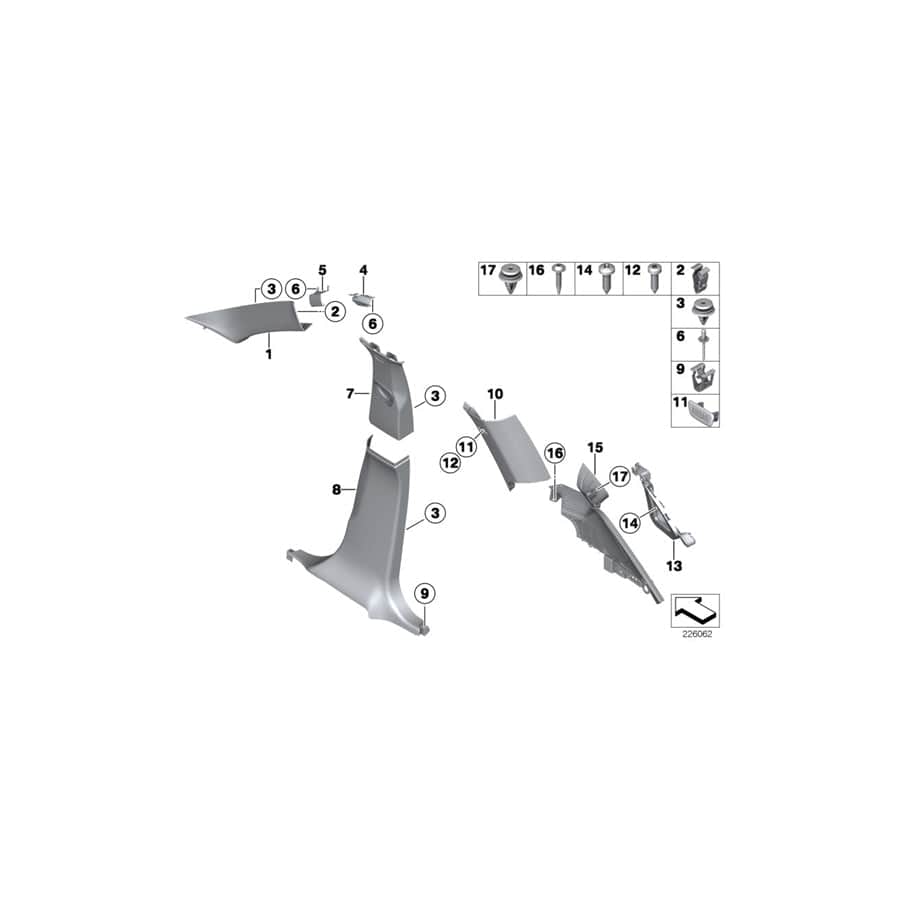 Genuine BMW 51417238700 F25 Deformation Plate Right (Inc. X3) | ML Performance EU Car Parts