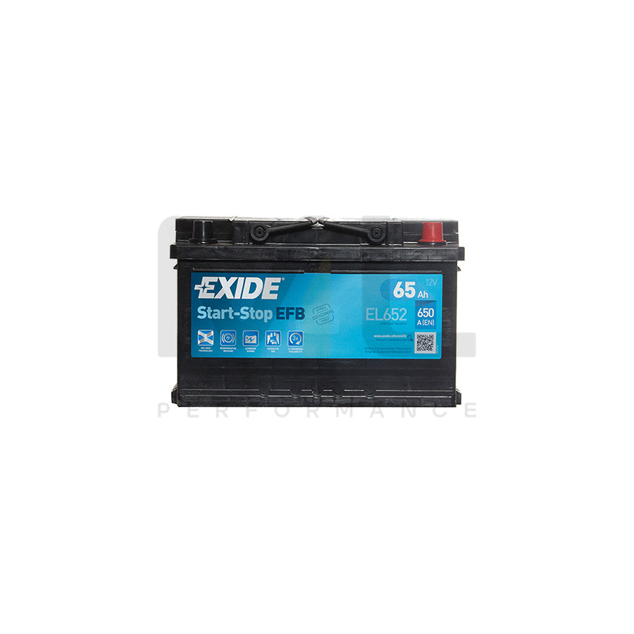 Exide EFB 100 Car Battery (EL652) - 3 year Guarantee | ML Performance EU Car Parts