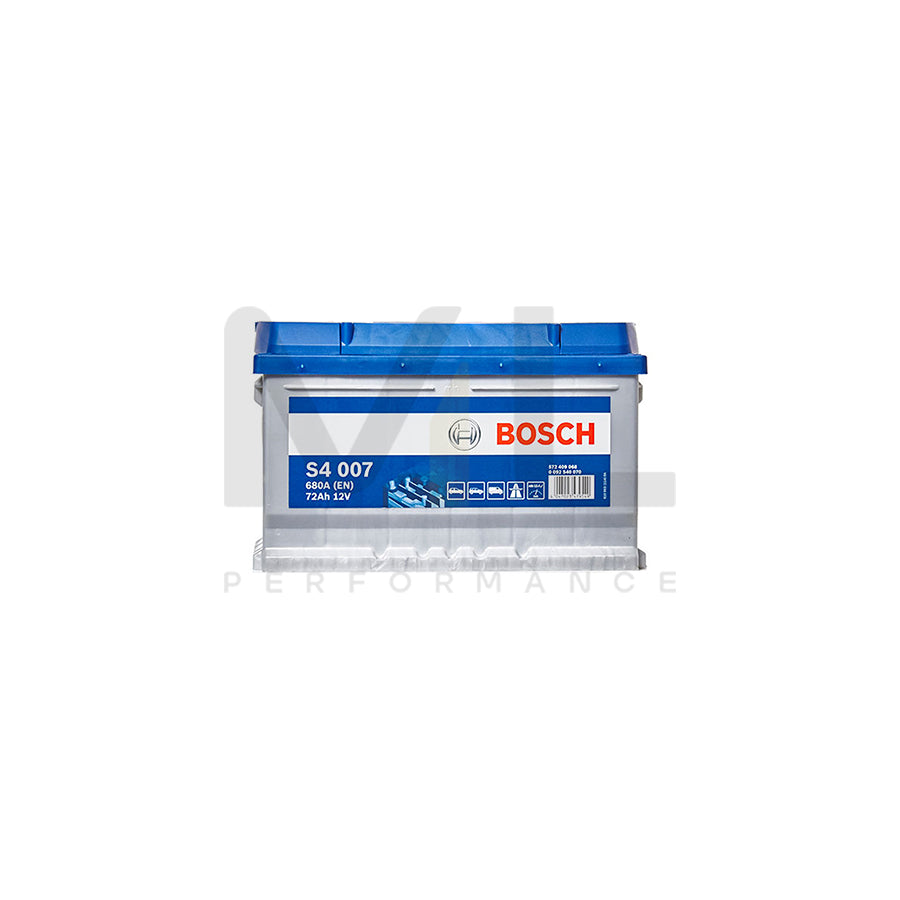 Bosch S4 Car Battery 100 (72Ah) 4 Year Guarantee | ML Performance EU Car Parts