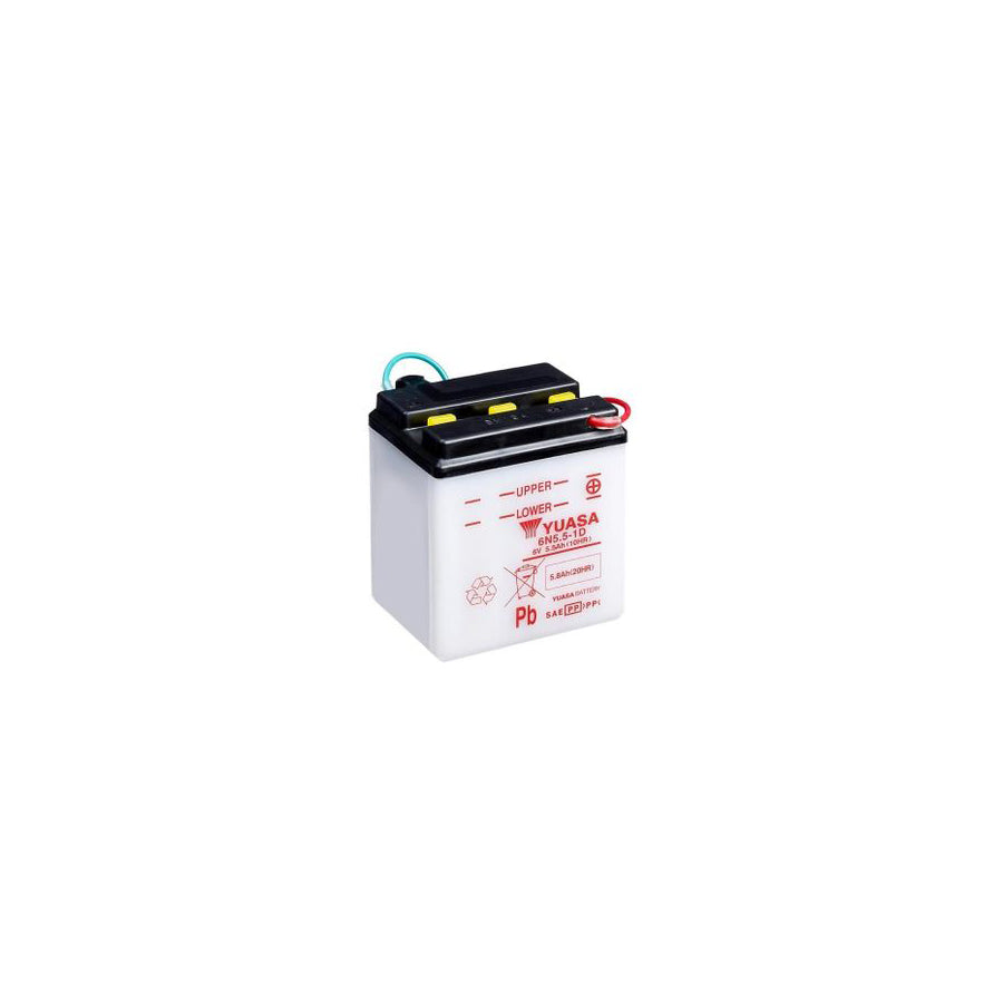 Yuasa 6N5.5-1D Motorcycle Battery 6V 5.8Ah | ML Performance EU Car Parts