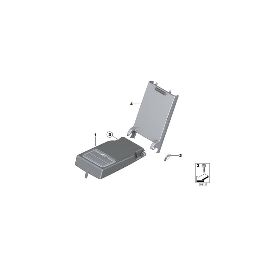 Genuine BMW 52207301251 F30 F30 Rear Center Armrest Covers VENETOBEIGE (Inc. 330iX, 328i & 318i) | ML Performance EU Car Parts