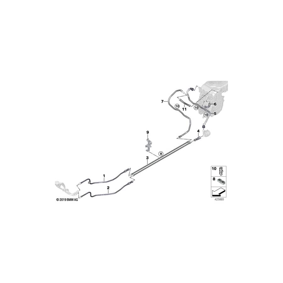 Genuine BMW 17127636951 Coolant Hose (Inc. i3 60Ah) | ML Performance EU Car Parts