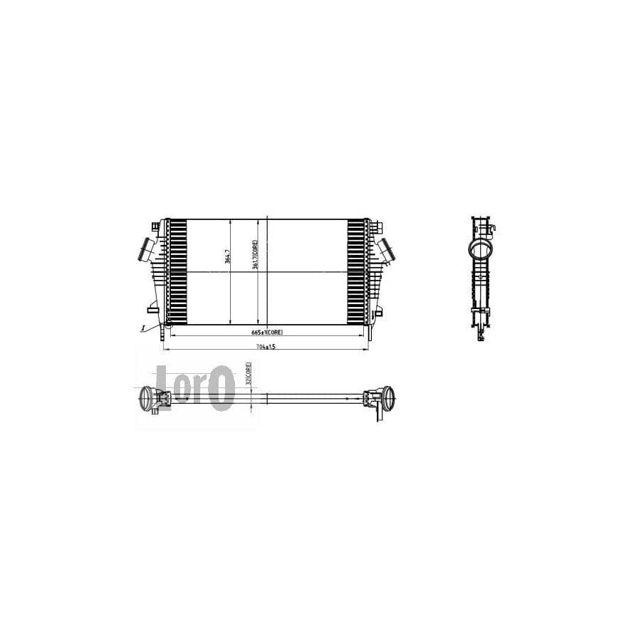 Abakus 0370180005 Intercooler For Opel Insignia | ML Performance EU