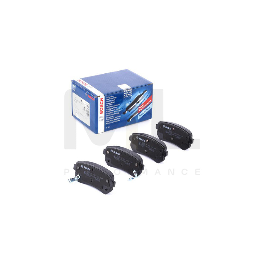 Bosch 0986494140 Brake Pad Set With Acoustic Wear Warning, With Anti-Squeak Plate, With Mounting Manual BP1051 | ML Performance Car Parts