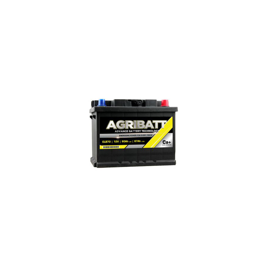 AgriBatt ELB70 Heavy Duty Electric Fence Battery 12V 67Ah c100 | ML Performance EU Car Parts