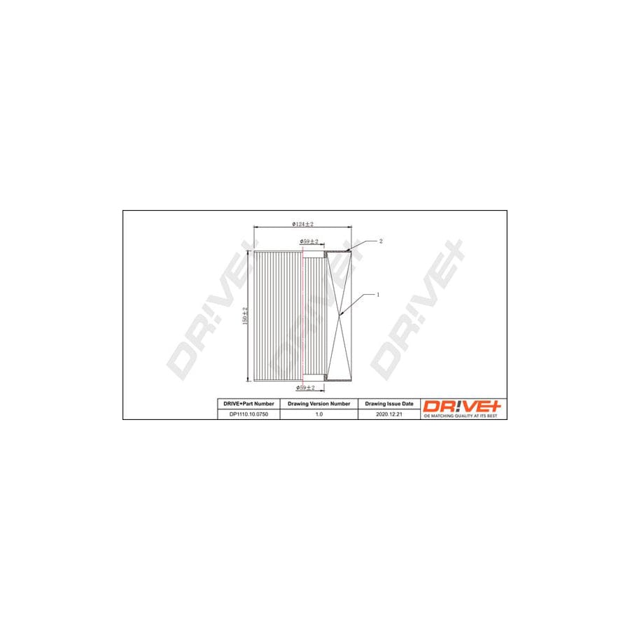 Dr!ve+ DP1110.10.0750 Air Filter | ML Performance EU Car Parts