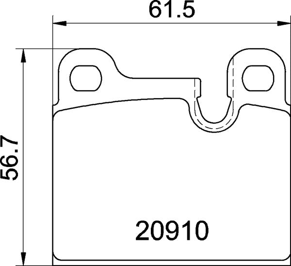 Mintex MDB2167 Brake Pad Set, disc brake