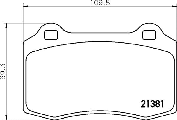 Mintex MDB2221 Brake Pad Set, disc brake
