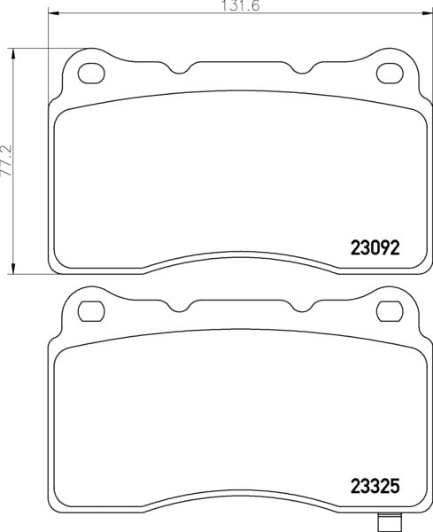 Mintex MDB2592 Brake Pad Set, disc brake