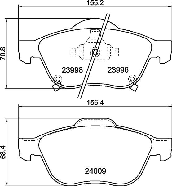 Mintex MDB2622 Brake Pad Set, disc brake
