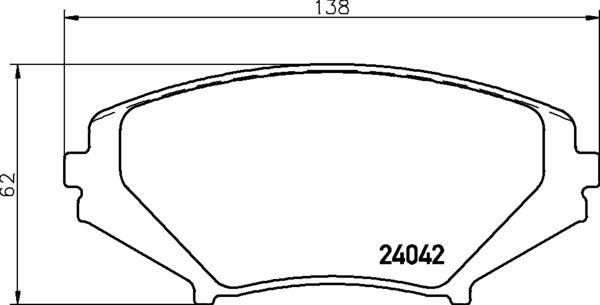 Mintex MDB2589 Brake Pad Set, disc brake