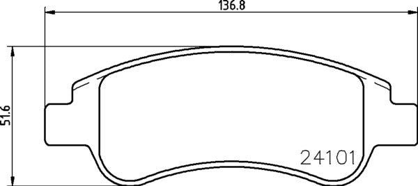Mintex MDB2628 Brake Pad Set, disc brake