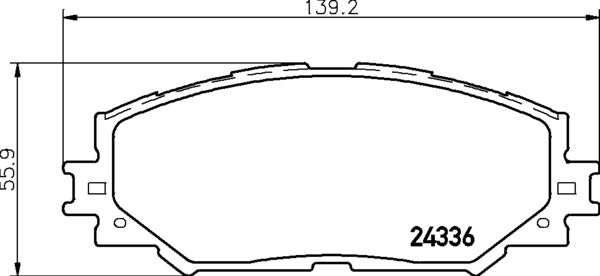 Mintex MDB2785 Brake Pad Set, disc brake