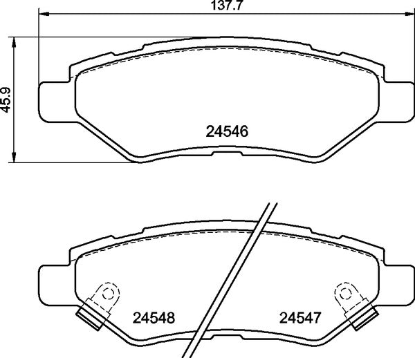 Mintex MDB2898 Brake Pad Set, disc brake