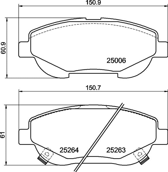 Mintex MDB3139 Brake Pad Set, disc brake