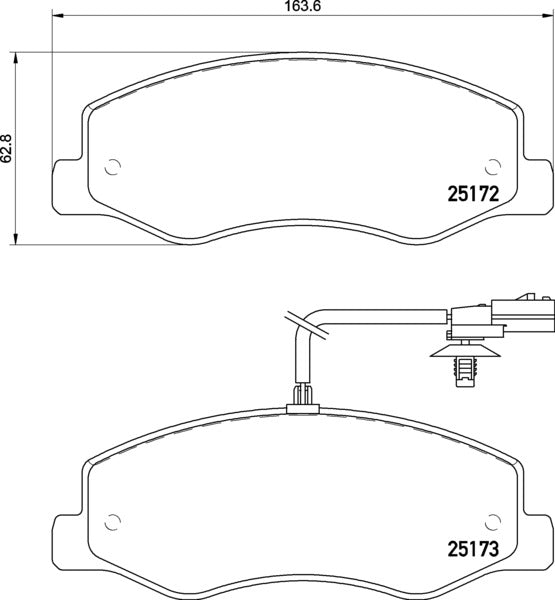 Mintex MDB3095 Brake Pad Set, disc brake