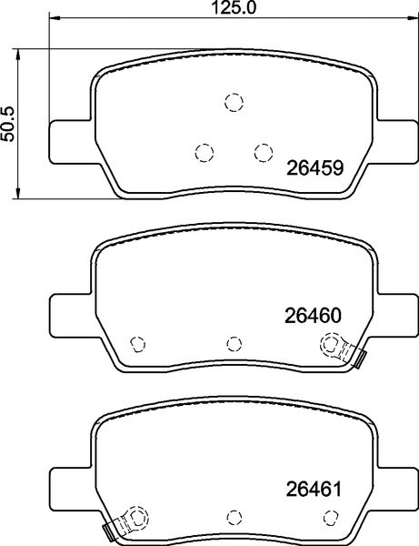 Mintex MDB3496 Brake Pad Set, disc brake