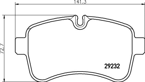 Mintex MDB2908 Brake Pad Set, disc brake