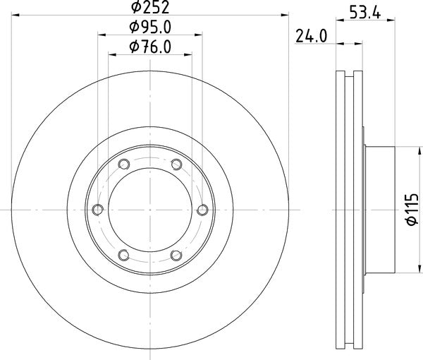Mintex MDC222 Brake Disc