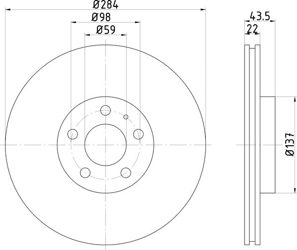 Mintex MDC385 Brake Disc