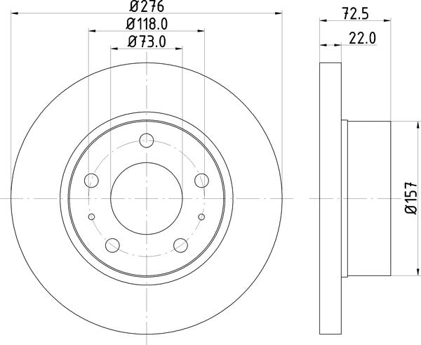 Mintex MDC1438 Brake Disc