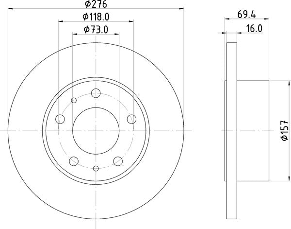 Mintex MDC1439 Brake Disc