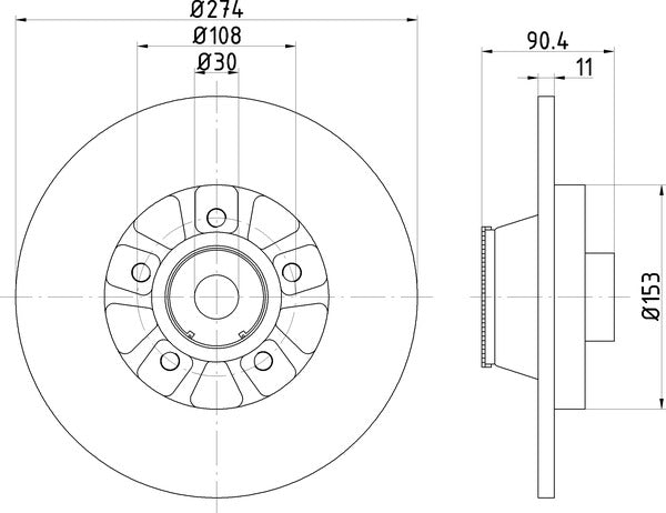 Mintex MDC2614 Brake Disc
