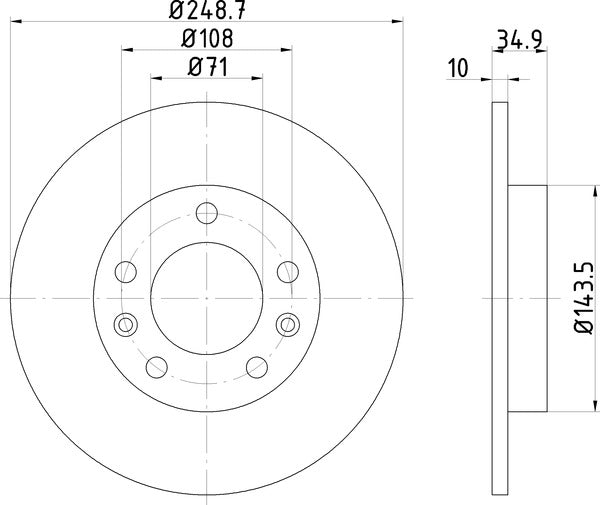 Mintex MDC2617 Brake Disc