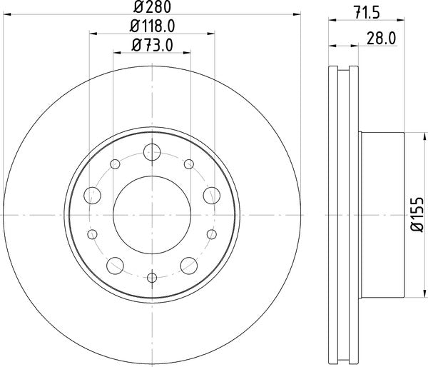 Mintex MDC2685 Brake Disc