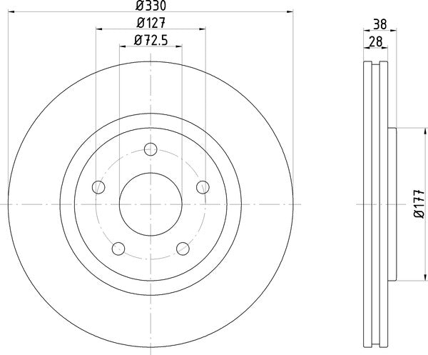 Mintex MDC2721 Brake Disc