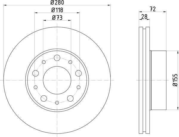 Mintex MDC2755 Brake Disc