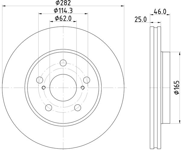 Mintex MDC2962C Brake Disc