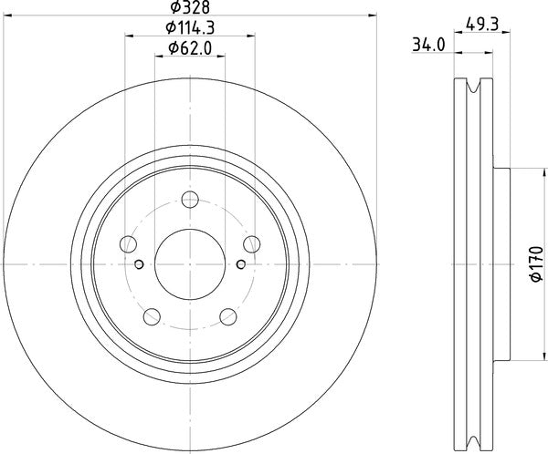 Mintex MDC3207C Brake Disc