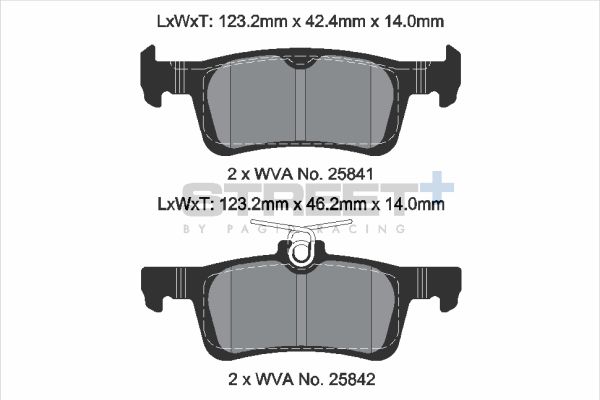 PAGID Racing T8235SP2001 STREET+ Brake Pads