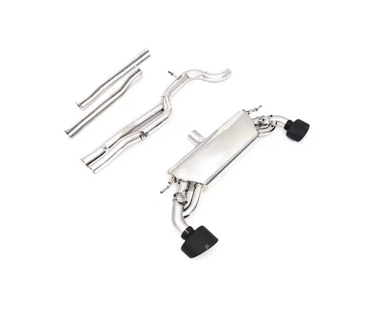 Stainless Steel Valvetronic Exhaust System Audi TTRS 8S with Matte Black Tips | ML Performance Car Parts