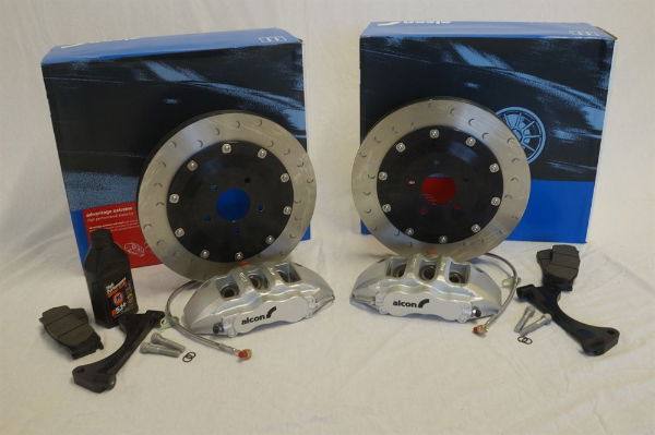 Alcon F97ZG01-08F7E 343mm Front Brake Kit: Nissan Skyline GTR R34