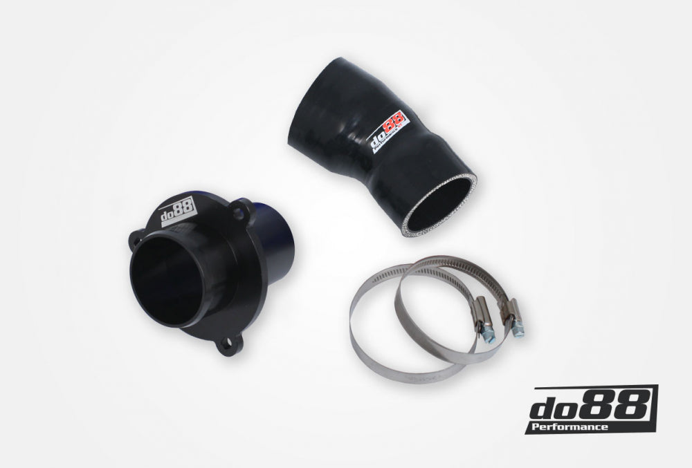 DO88 CP-110S-OEM VAG 1.8/2.0 TSI (MQB) Turbo Muffler Delete, OEM Pressure pipes, Black hose