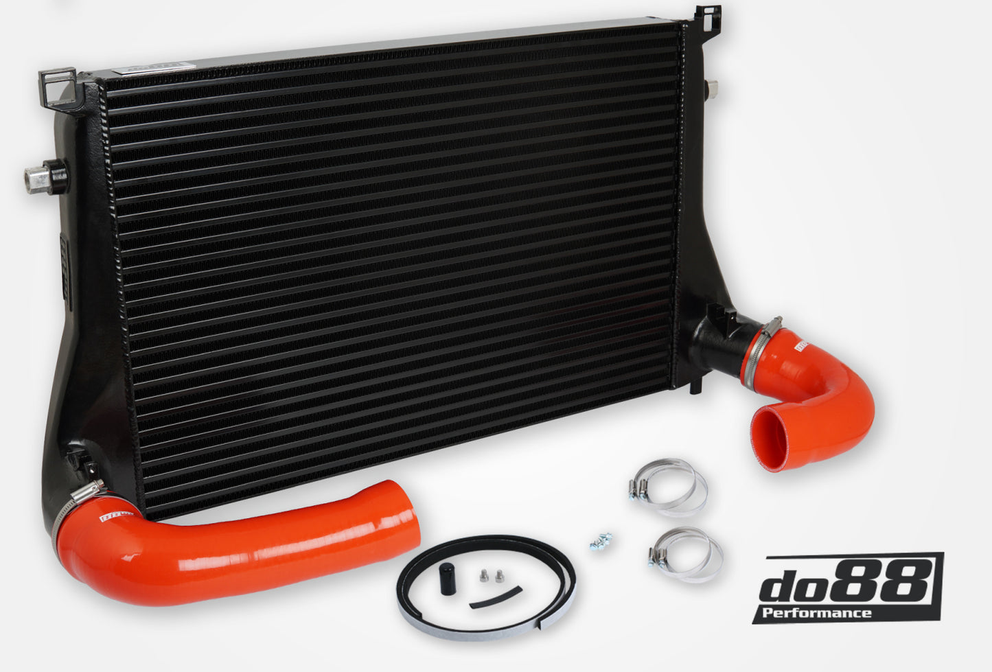 DO88 ICM-300-R AUDI SEAT SKODA VW 1.8 / 2.0 TSI (MQB) Intercooler, red hoses
