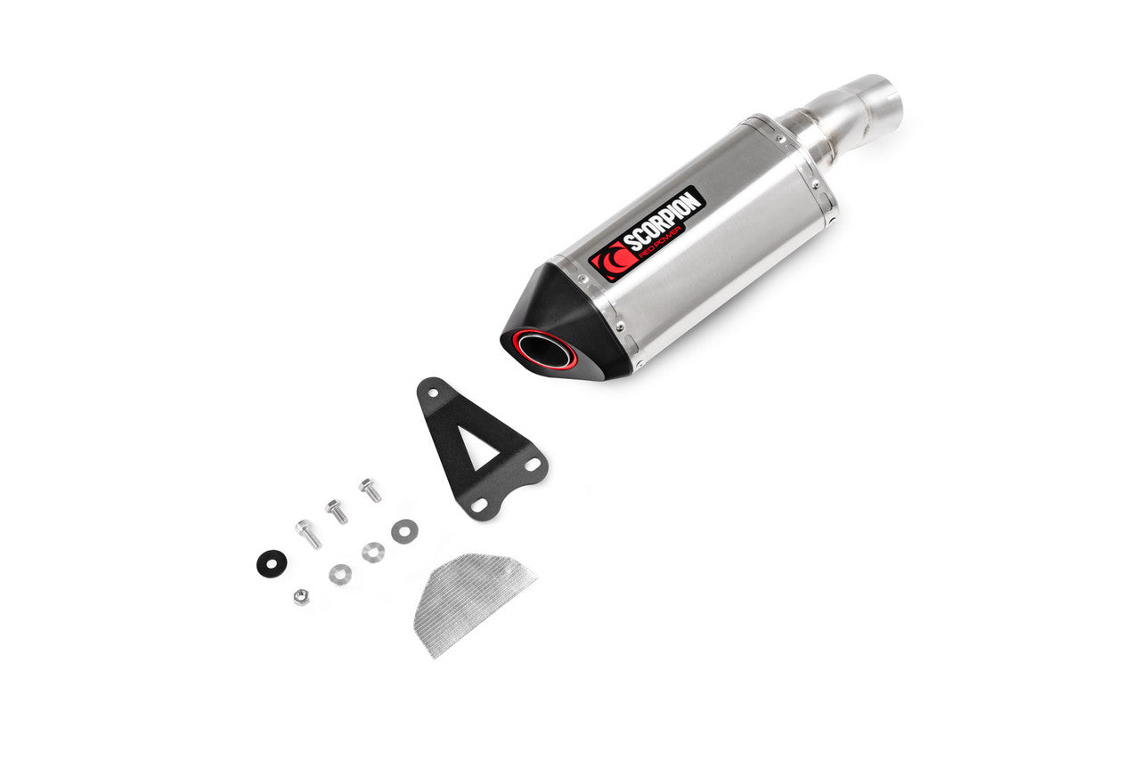 Scorpion RBM81SEO Serket Parallel Slip-on Brushed Stainless Steel Sleeve - S1000 XR - 2020