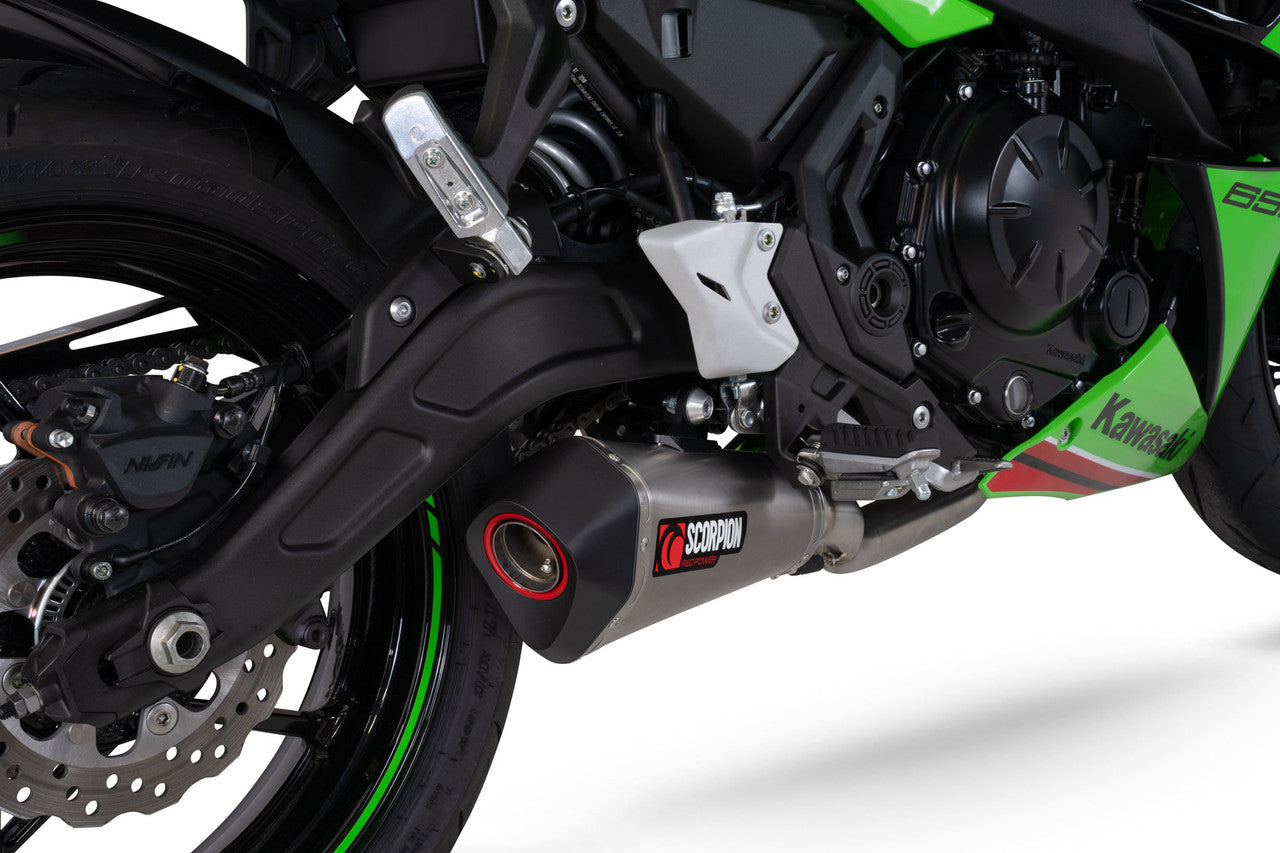 Scorpion RKA145SYSTEO Serket Taper Full System Titanium Sleeve Ninja 650 - 2023