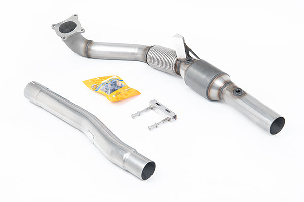 Milltek SSXAU1046 Audi Cast Downpipe With 200 Cell Race High Flow Cat - For Use With The 2.75 And (Inc. TT)