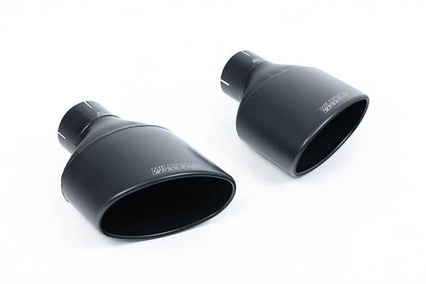 Milltek SSXAU962 Audi 80Mm Non-Resonated (Loudest) Cat Back With Cerakote Black Trims (Inc. TT)