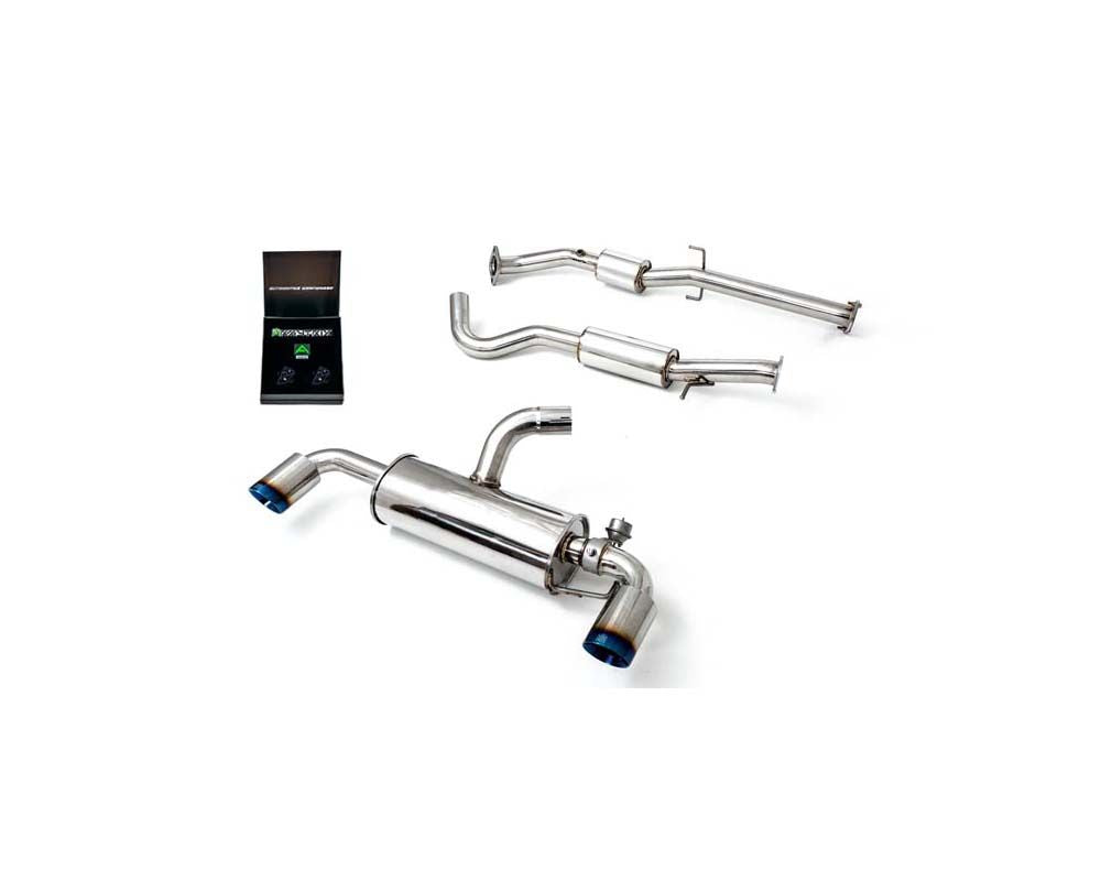 Valvetronic Exhaust System Toyota Yaris GR 2020+ with Blue Coated Tips | ML Performance Car Parts