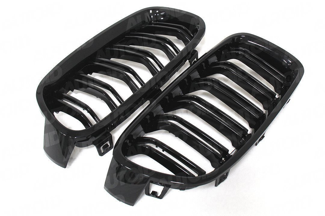 AUTOID BMW F32 F80 F82 F83 Gloss Black Kidney Grilles (Inc. 430i, 440i, M3 & M4) - ML Performance EU