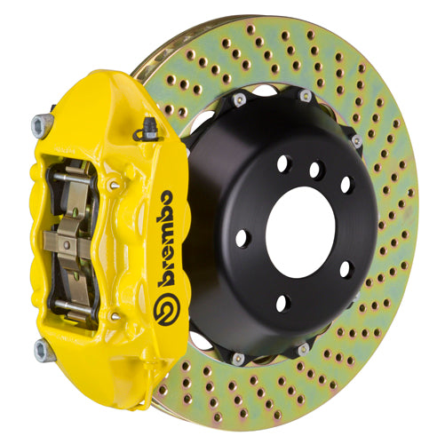 Brembo 2P-.8002A 4-Piston Monobloc Calipers 345x28mm (13.6") 2-Piece Discs Brake Disc (Rear)