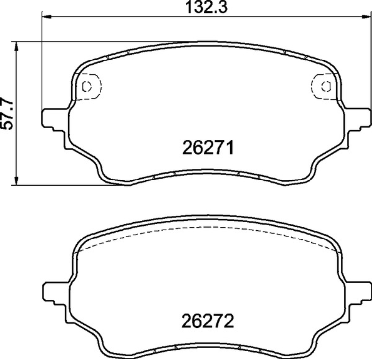 MINTEX MDB4285 Front Brake Pad Set fits FORD; FORD AUSTRALIA - (also fits other vehicles)