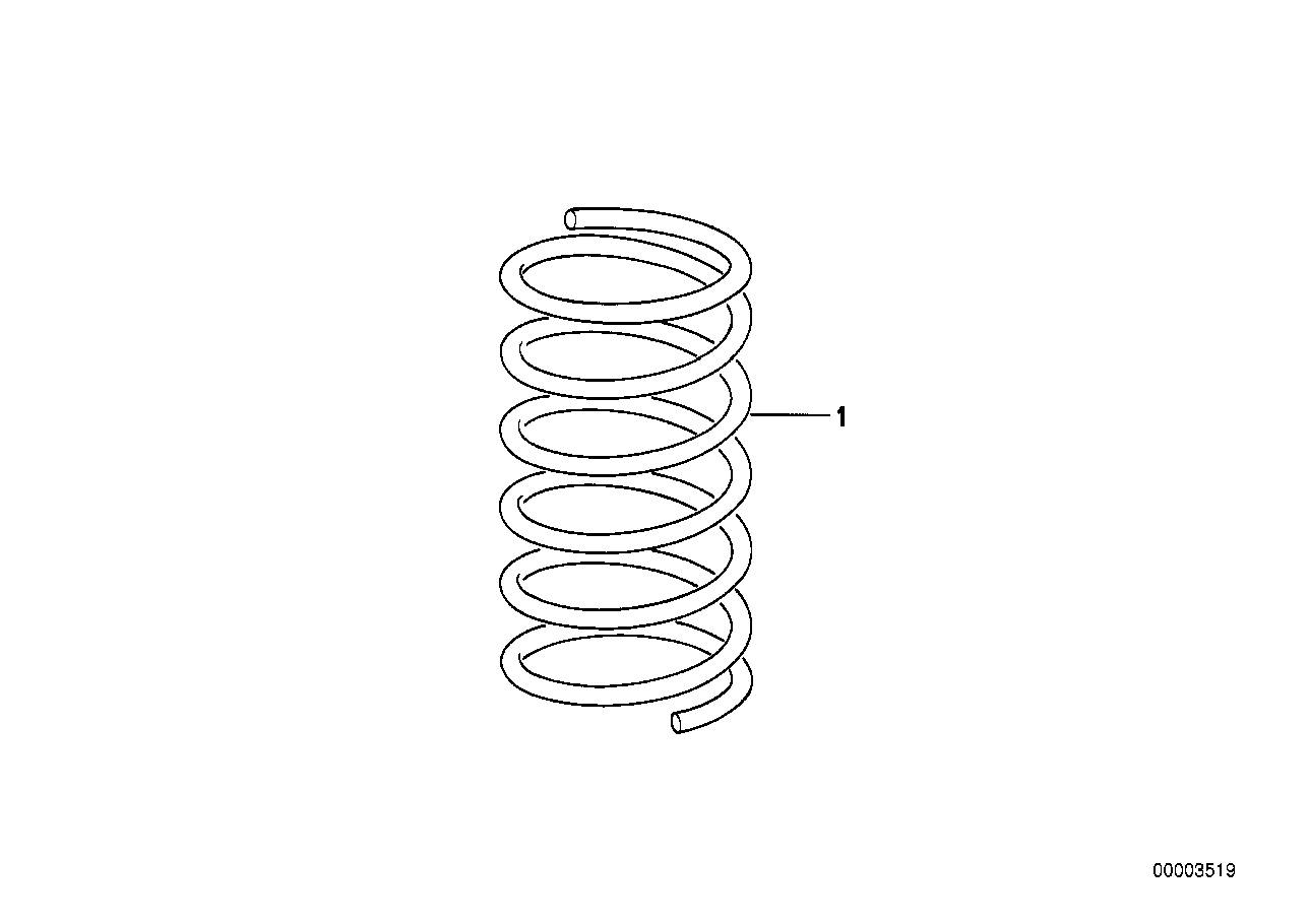 Genuine BMW 31332226781 Coil Spring | ML Performance EU Car Parts